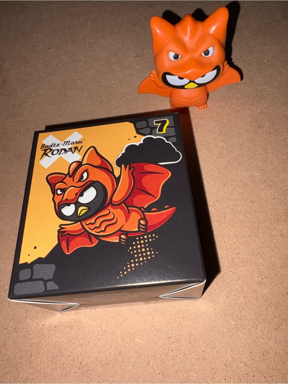 McDonalds hello kitty Rodan Orange Kids Toy Figure - Collectible